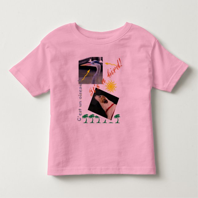 Camiseta De Bebé ZoeSPEAK - ¡Es un pájaro! (Anverso)