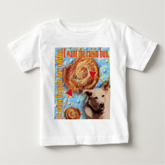 Camiseta De Bebé ZoeSPEAK - Quiero el bollo de la pasa.
