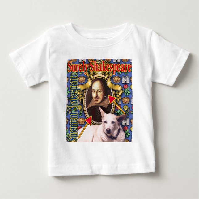 Camiseta De Bebé ZoeSPEAK - Seguramente Shakespeare (Anverso)