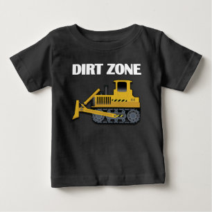 Camiseta De Bebé Zona de la suciedad (niveladora) -  fino de la
