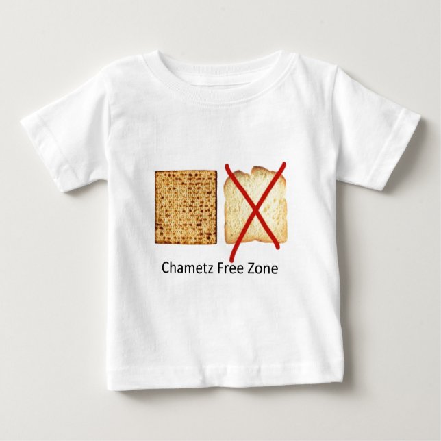 Camiseta De Bebé Zona libre de Chametz (Anverso)