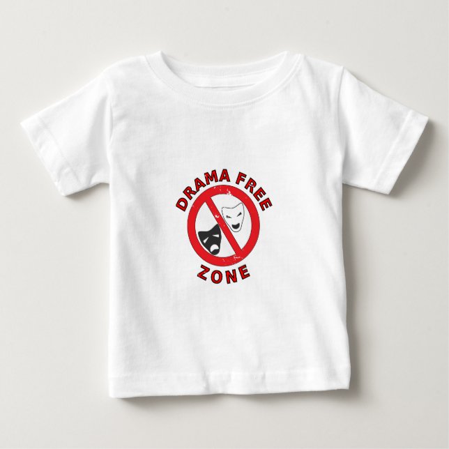 Camiseta De Bebé Zona Libre de Drama (Anverso)