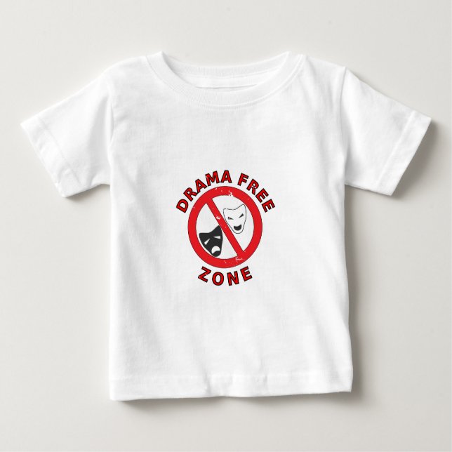 Camiseta De Bebé Zona libre de dramas (Anverso)