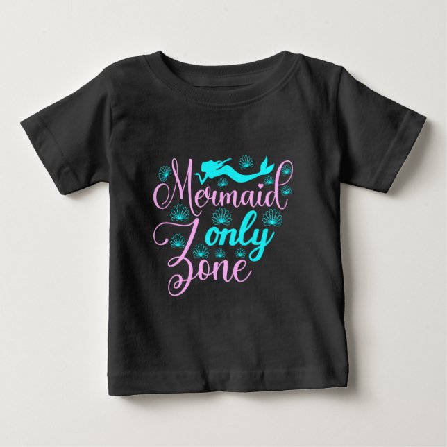 Camiseta De Bebé Zona Solo Sirenas (Anverso)