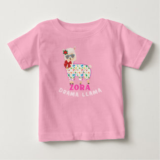 Camiseta De Bebé Zora Drama Llama
