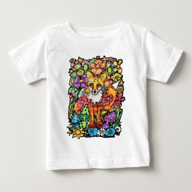 Camiseta De Bebé Zorro Astuto (Anverso)