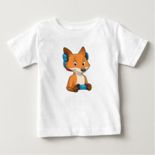 Camiseta De Bebé Zorro como jugador con joystick