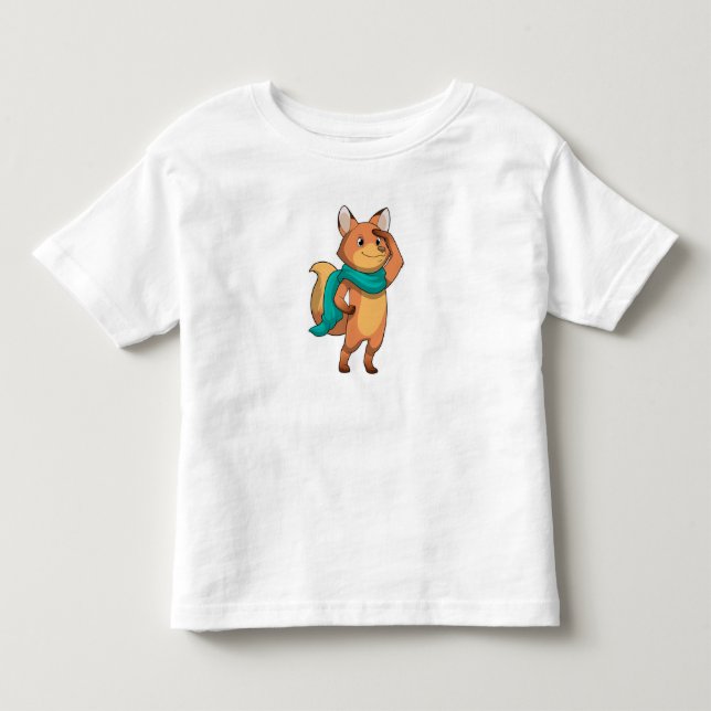 Camiseta De Bebé Zorro con bufanda (Anverso)