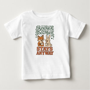 Camiseta De Bebé Zorro Divertido y Conejo Mejores Amigos