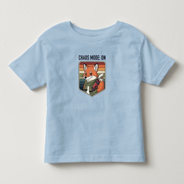 Camiseta De Bebé Zorro Enfadado Adorable (Anverso)