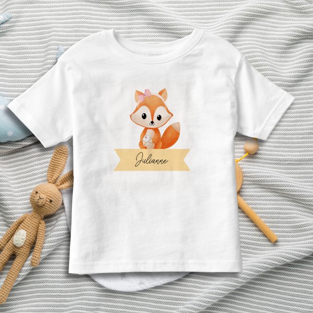 Camiseta De Bebé Zorro lindo personalizado (Subido por el creador)