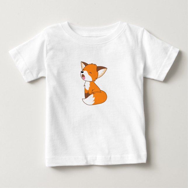 Camiseta De Bebé Zorro Pequeño Sleepy (Anverso)