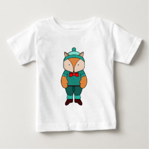 Camiseta De Bebé Zorro verde lindo