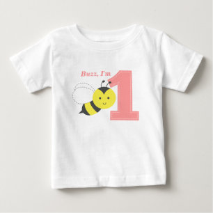Camiseta De Bebé Zumba, soy uno, primera cumpleaños, abeja linda
