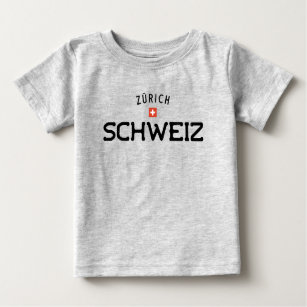 Camiseta De Bebé Zurich Schweiz (Suiza), con problemas