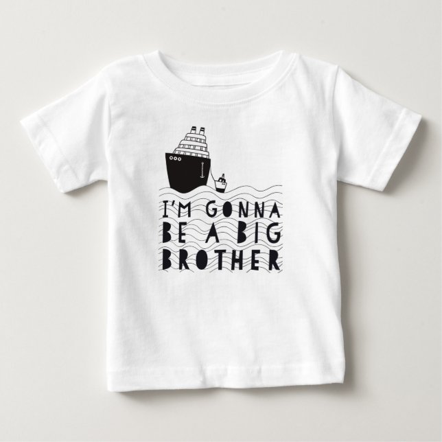 Camiseta De Bebé Zwanger: I'm gonna be a big brother (Anverso)