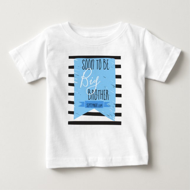 Camiseta De Bebé Zwanger: Soon to be big brother (Anverso)