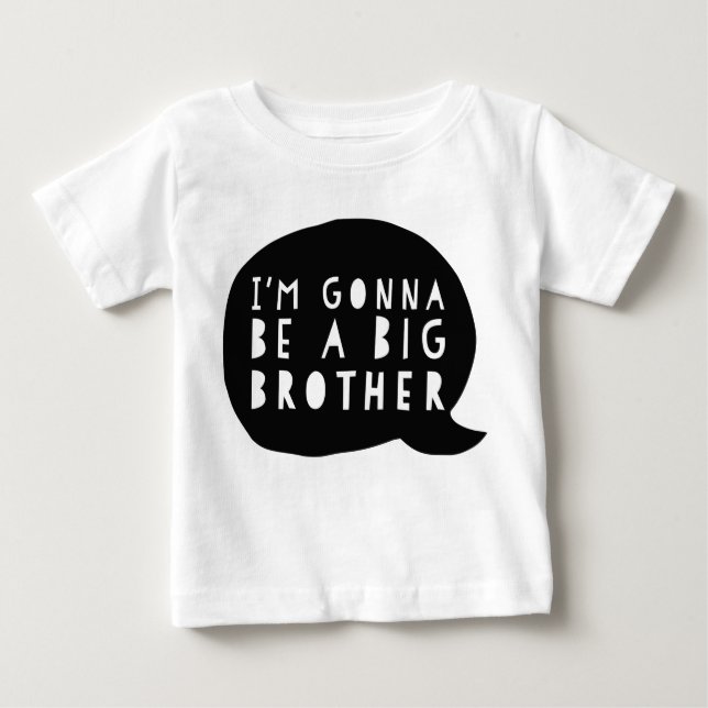 Camiseta De Bebé Zwangerschap: I'm gonna be a BIG brother (Anverso)