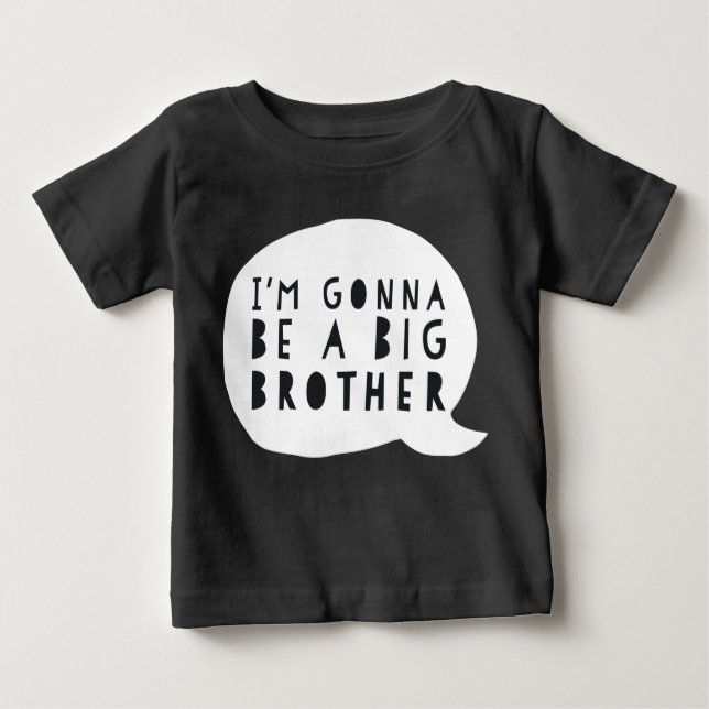 Camiseta De Bebé Zwangerschap: I'm gonna be a BIG brother (Anverso)