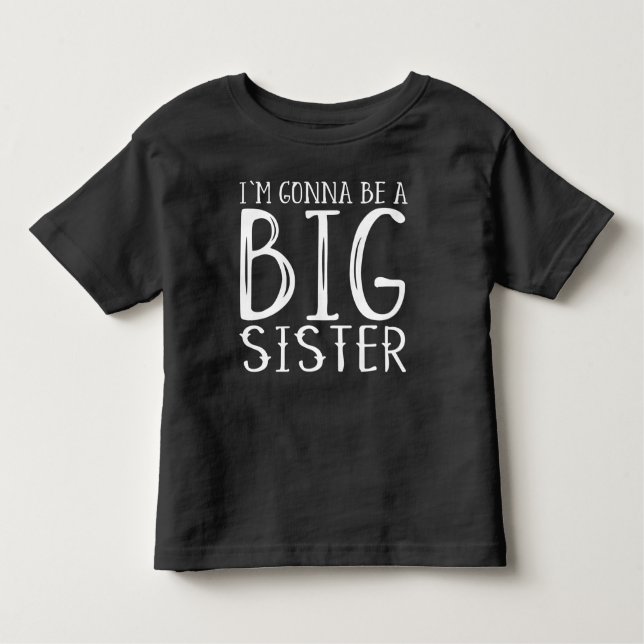Camiseta De Bebé Zwangerschap: I'm gonna be a BIG sister (Anverso)