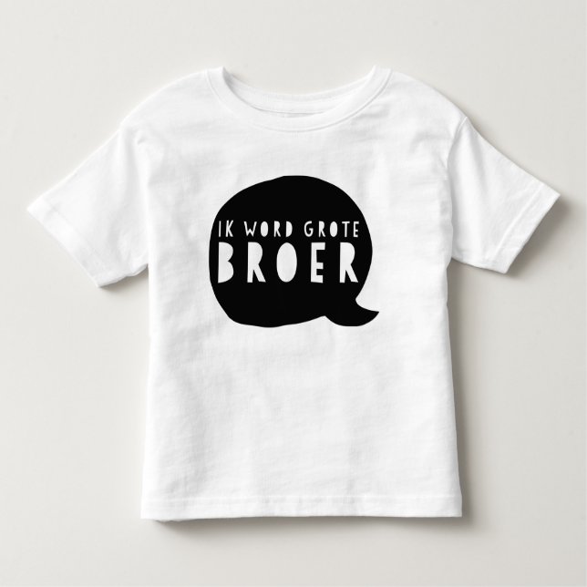 Camiseta De Bebé Zwangerschapsaankondiging: Ik word grote broer (Anverso)
