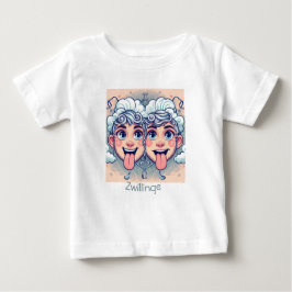 Camiseta De Bebé Zwillinge Kunst Einzigartiges Design