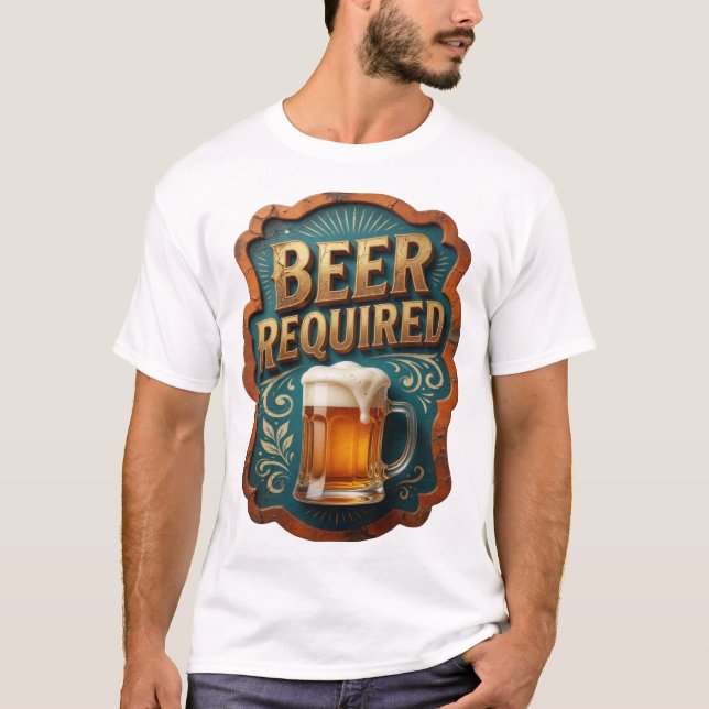 Camiseta de BEER REQUERIDA ingeniosa (Anverso)