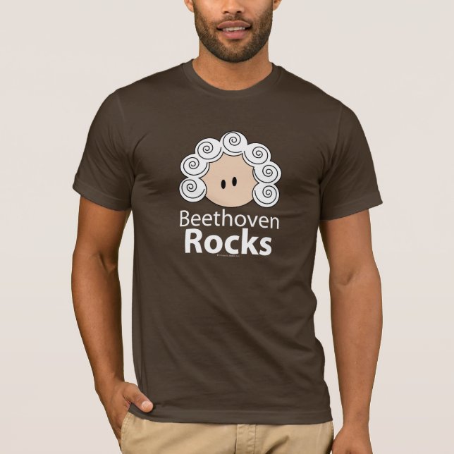 Camiseta de Beethoven de las rocas de Beethoven (Anverso)