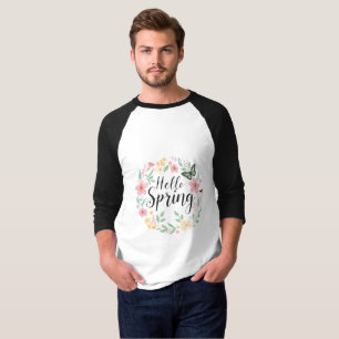 Camiseta de béisbol con cuello raglán y gráfico fl