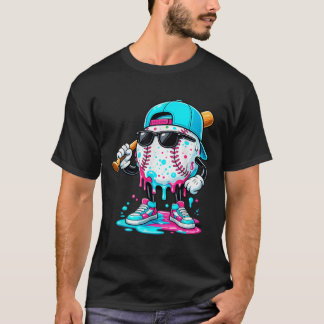 Camiseta de béisbol con estilo Drip para niños div