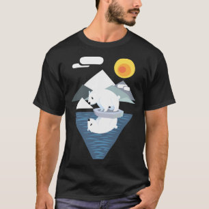 Camiseta de béisbol Dilema del oso polar
