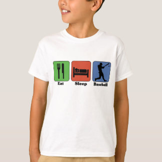 Camiseta de béisbol Eat Sleep
