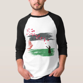 Camiseta de béisbol Esperanza y Amor Palestino - U