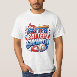 Camiseta de béisbol Hey Batter Batter Swing