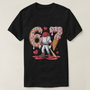 Camiseta de béisbol meme 67 - Ice Cream Drip 6-7 p