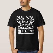 Camiseta De Béisbol - Mi Esposa Es Una Fantasía L 