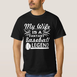 Camiseta De Béisbol - Mi Esposa Es Una Fantasía L