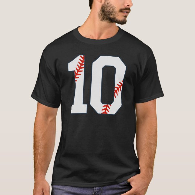 Camiseta de béisbol número 10 (Anverso)