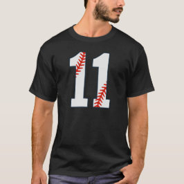 Camiseta de béisbol número 11