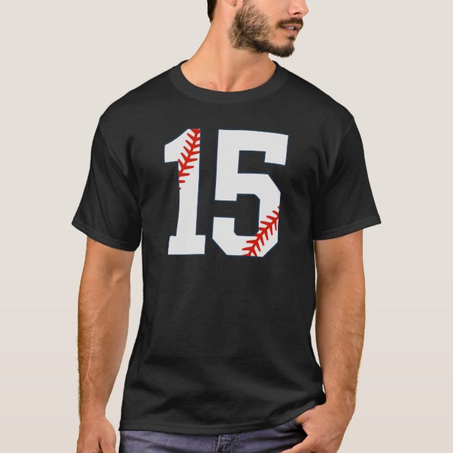 Camiseta de béisbol número 15 (Anverso)