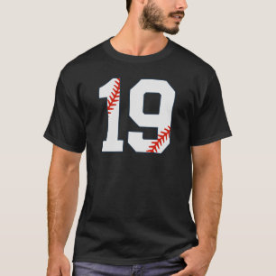 Camiseta de béisbol número 19