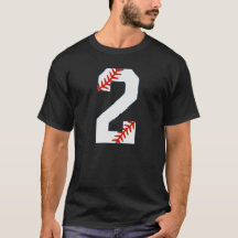 Camiseta de béisbol número 2