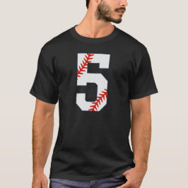 Camiseta de béisbol número 5