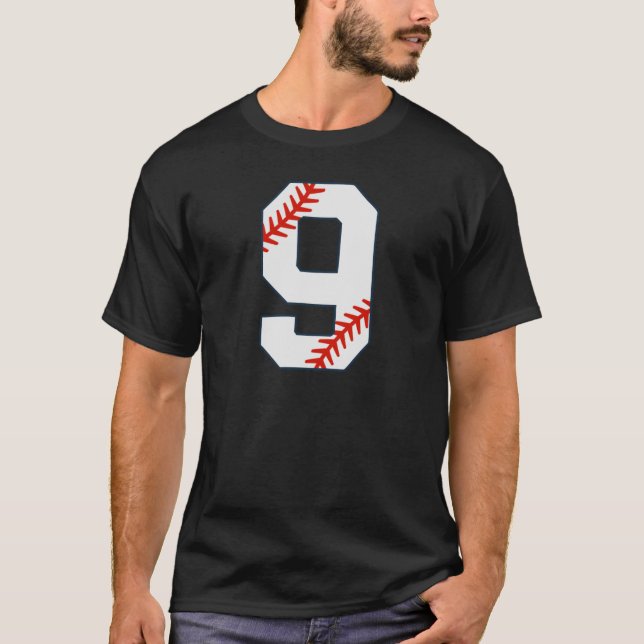 Camiseta de béisbol número 9 (Anverso)