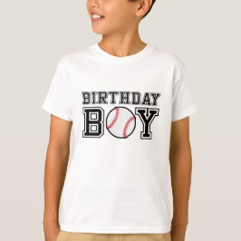 Camiseta de béisbol para el niño de cumpleaños