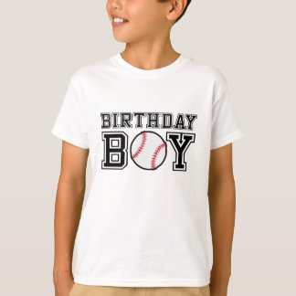 Camiseta de béisbol para el niño de cumpleaños