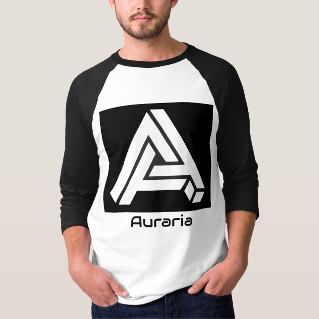 Camiseta de béisbol para hombres de Auraria (Anverso)