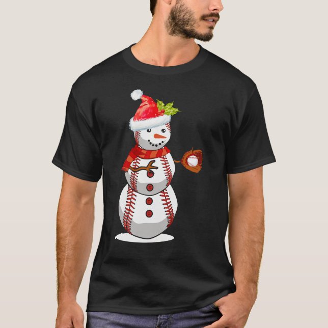 Camiseta De Béisbol Para Niños Ball Santa (Anverso)