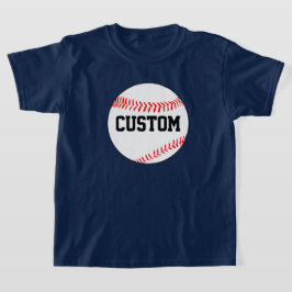 Camiseta de béisbol para niños con color personali