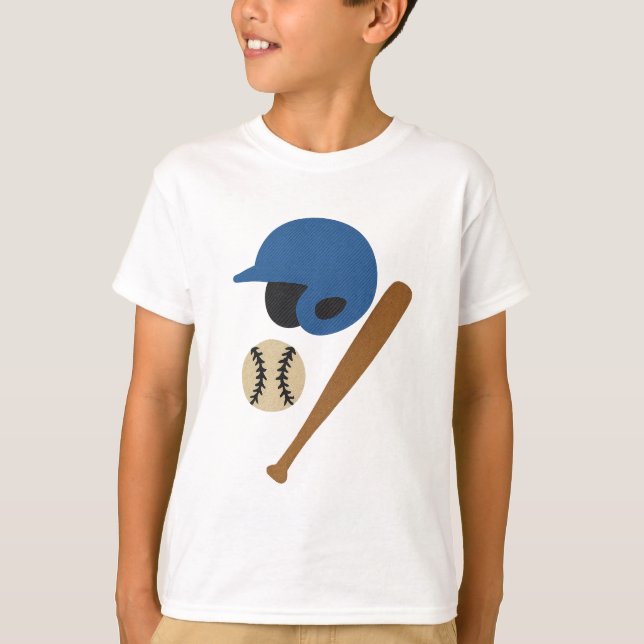 Camiseta de béisbol para niños – Estilo de texto d (Anverso)